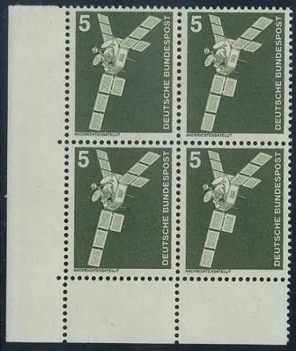 BUND 1975 Michel-Nummer 0846 postfrisch BLOCK ECKRAND unten links