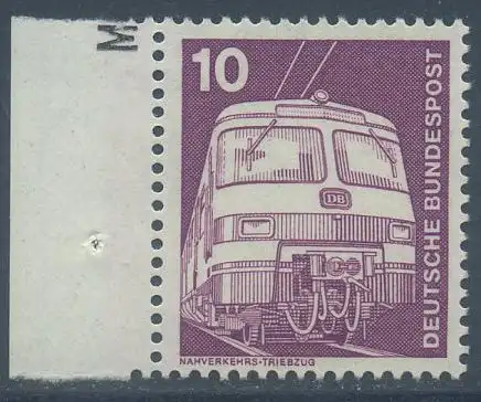 BUND 1975 Michel-Nummer 0847 postfrisch EINZELMARKE RAND links