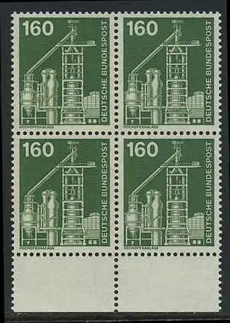 BUND 1975 Michel-Nummer 0857 postfrisch BLOCK RÄNDER unten (a)