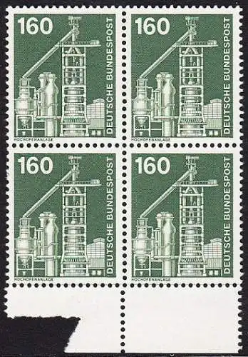 BUND 1975 Michel-Nummer 0857 postfrisch BLOCK RÄNDER unten (b)