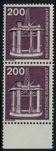 BUND 1975 Michel-Nummer 0858 postfrisch vert.PAAR RAND unten