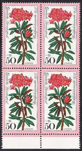 BUND 1975 Michel-Nummer 0869 postfrisch BLOCK RÄNDER unten