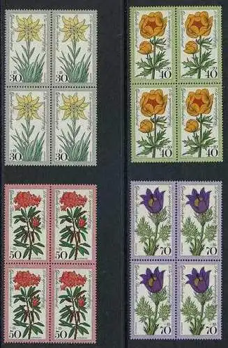 BUND 1975 Michel-Nummer 0867-0870 postfrisch SATZ(4) BLÖCKE