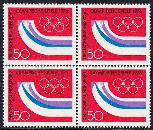 BUND 1976 Michel-Nummer 0875 postfrisch BLOCK