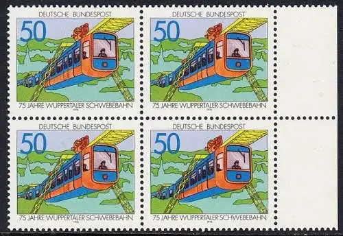 BUND 1976 Michel-Nummer 0881 postfrisch BLOCK RÄNDER rechts