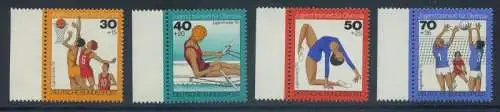 BUND 1976 Michel-Nummer 0882-0885 postfrisch SATZ(4) EINZELMARKEN RÄNDER links
