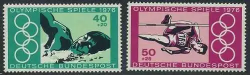 BUND 1976 Michel-Nummer 0886-0887 postfrisch SATZ(2) EINZELMARKEN