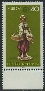 BUND 1976 Michel-Nummer 0890 postfrisch EINZELMARKE RAND unten