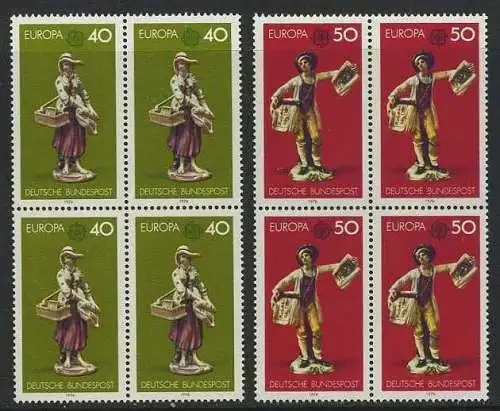BUND 1976 Michel-Nummer 0890-0891 postfrisch SATZ(2) BLÖCKE