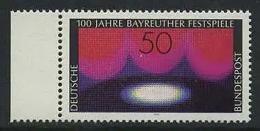 BUND 1976 Michel-Nummer 0896 postfrisch EINZELMARKE RAND links