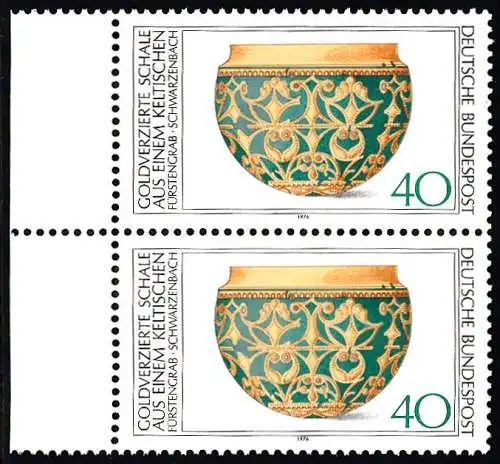 BUND 1976 Michel-Nummer 0898 postfrisch vert.PAAR RAND links