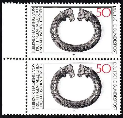 BUND 1976 Michel-Nummer 0899 postfrisch vert.PAAR RAND links
