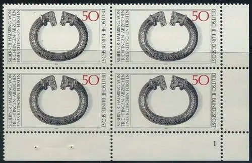 BUND 1976 Michel-Nummer 0899 postfrisch BLOCK ECKRAND unten rechts (FN)