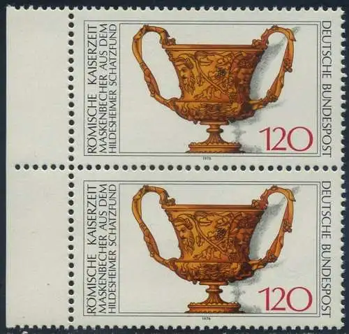 BUND 1976 Michel-Nummer 0900 postfrisch vert.PAAR RAND links