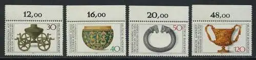 BUND 1976 Michel-Nummer 0897-0900 postfrisch SATZ(4) EINZELMARKEN RÄNDER oben (c)