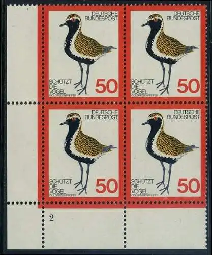 BUND 1976 Michel-Nummer 0901 postfrisch BLOCK ECKRAND unten links (FN)