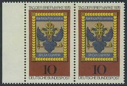 BUND 1976 Michel-Nummer 0903 postfrisch horiz.PAAR RAND links