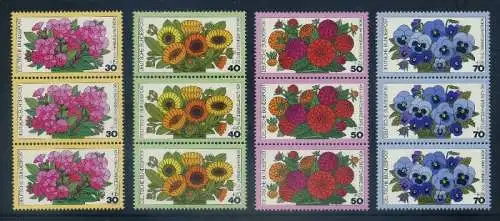 BUND 1976 Michel-Nummer 0904-0907 postfrisch SATZ(4) vert.STRIPS(3)