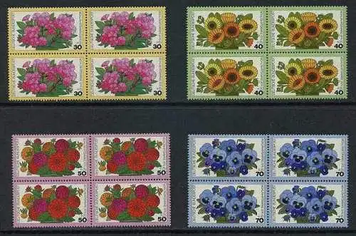 BUND 1976 Michel-Nummer 0904-0907 postfrisch SATZ(4) BLÖCKE