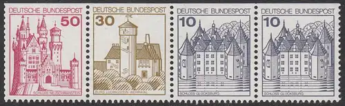 BUND 1977 Michel-Nummer 0916Z postfrisch horiz.STRIP(4) (HB26_C)