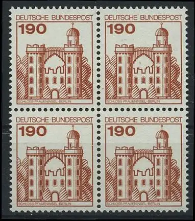 BUND 1977 Michel-Nummer 0919 postfrisch BLOCK