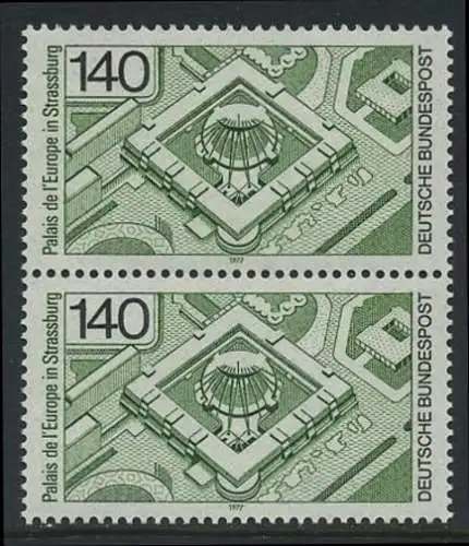 BUND 1977 Michel-Nummer 0921 postfrisch vert.PAAR