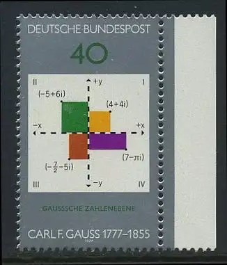 BUND 1977 Michel-Nummer 0928 postfrisch EINZELMARKE RAND rechts