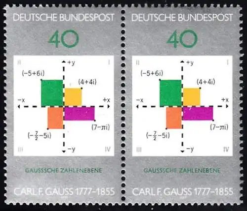 BUND 1977 Michel-Nummer 0928 postfrisch horiz.PAAR