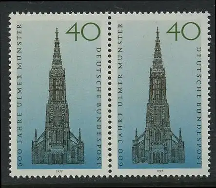 BUND 1977 Michel-Nummer 0937 postfrisch horiz.PAAR