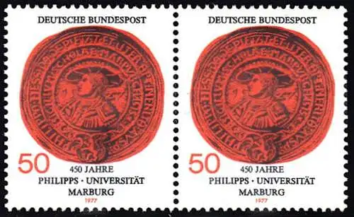 BUND 1977 Michel-Nummer 0939 postfrisch horiz.PAAR