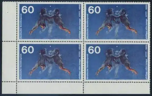 BUND 1977 Michel-Nummer 0940 postfrisch BLOCK ECKRAND unten links