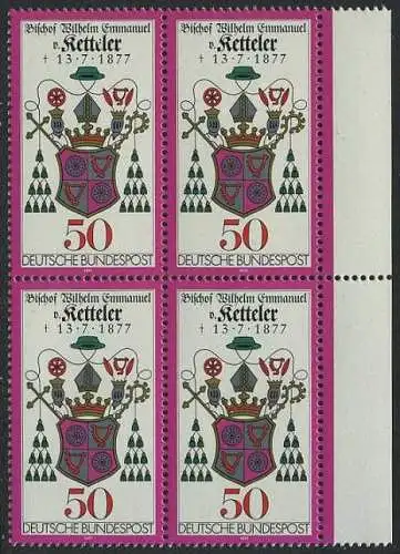 BUND 1977 Michel-Nummer 0941 postfrisch BLOCK RÄNDER rechts