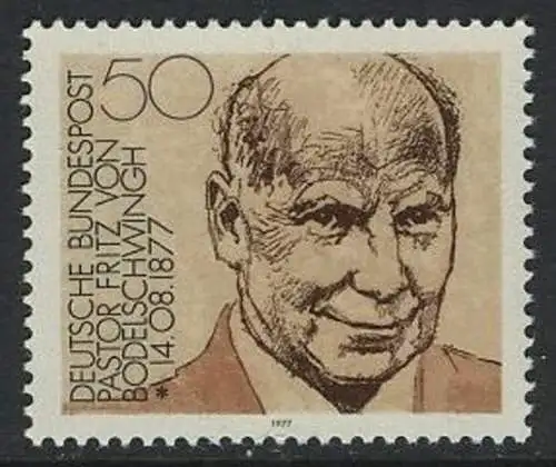 BUND 1977 Michel-Nummer 0942 postfrisch EINZELMARKE