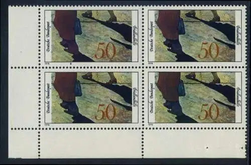 BUND 1978 Michel-Nummer 0957 postfrisch BLOCK ECKRAND unten links