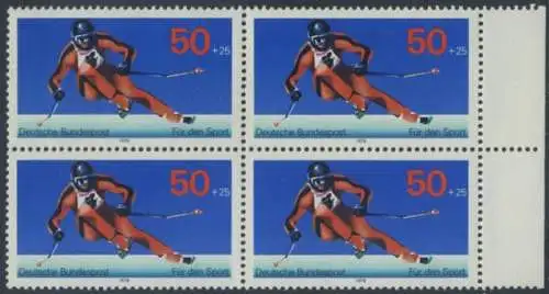 BUND 1978 Michel-Nummer 0958 postfrisch BLOCK RÄNDER rechts