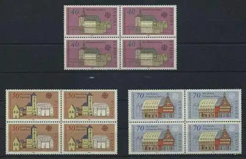 BUND 1978 Michel-Nummer 0969-0971 postfrisch SATZ(3) BLÖCKE