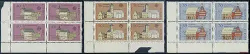 BUND 1978 Michel-Nummer 0969-0971 postfrisch SATZ(3) BLÖCKE ECKRAND unten links