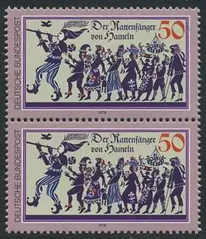 BUND 1978 Michel-Nummer 0972 postfrisch vert.PAAR