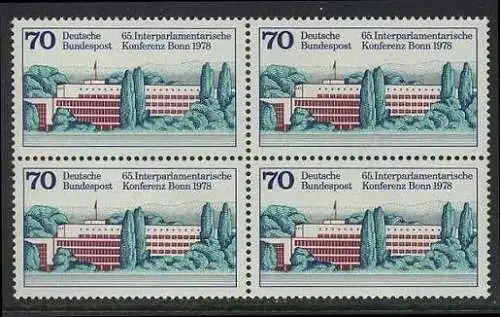 BUND 1978 Michel-Nummer 0976 postfrisch BLOCK