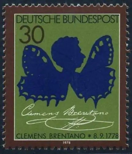 BUND 1978 Michel-Nummer 0978 postfrisch EINZELMARKE