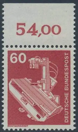 BUND 1978 Michel-Nummer 0990 postfrisch EINZELMARKE RAND oben (f)