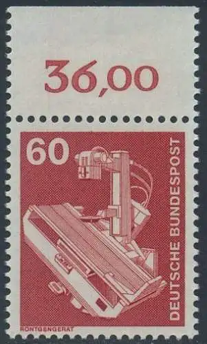 BUND 1978 Michel-Nummer 0990 postfrisch EINZELMARKE RAND oben (c)