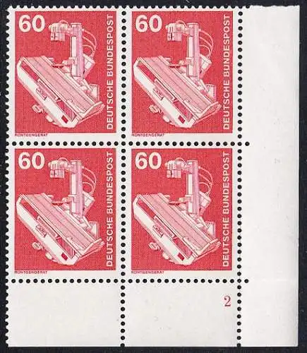 BUND 1978 Michel-Nummer 0990 postfrisch BLOCK ECKRAND unten rechts (FN)