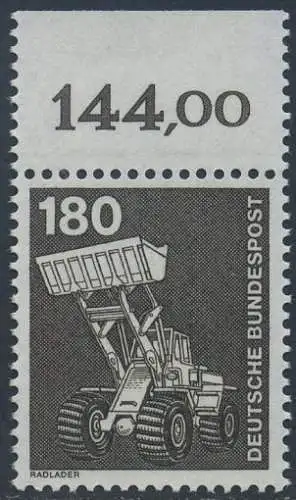 BUND 1978 Michel-Nummer 0993 postfrisch EINZELMARKE RAND oben (a)