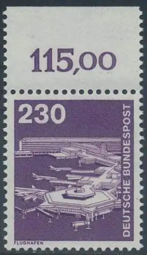 BUND 1978 Michel-Nummer 0994 postfrisch EINZELMARKE RAND oben (c)