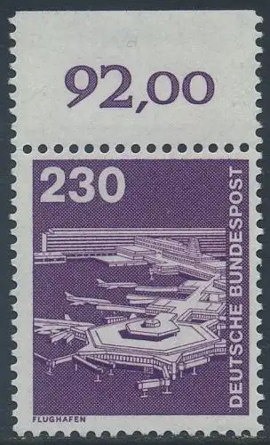BUND 1978 Michel-Nummer 0994 postfrisch EINZELMARKE RAND oben (b)