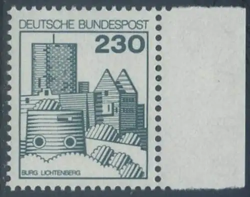 BUND 1978 Michel-Nummer 0999 postfrisch EINZELMARKE RAND rechts