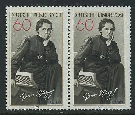 BUND 1979 Michel-Nummer 1001 postfrisch horiz.PAAR