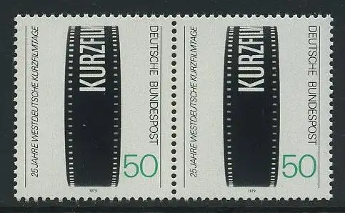 BUND 1979 Michel-Nummer 1003 postfrisch horiz.PAAR