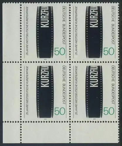 BUND 1979 Michel-Nummer 1003 postfrisch BLOCK ECKRAND unten links